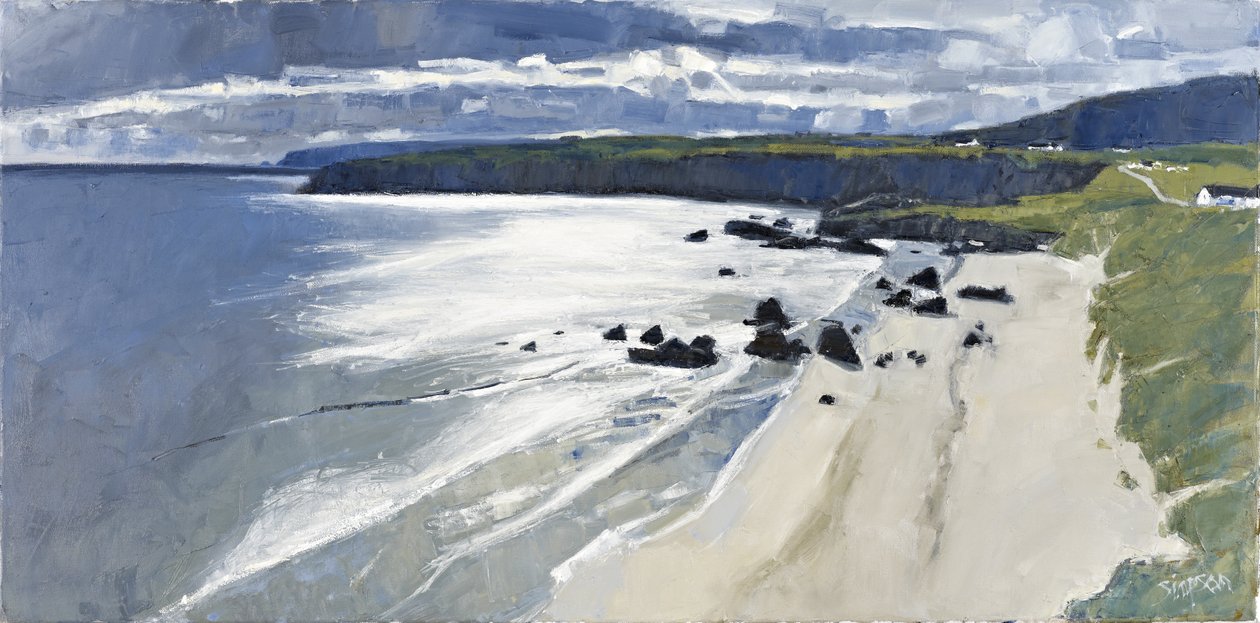 Baía de Sango, 2011 (óleo sobre tela) de Charles Simpson
