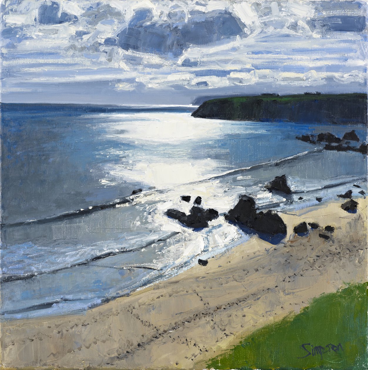 Baía de Sango, 2011 (óleo sobre tela) de Charles Simpson