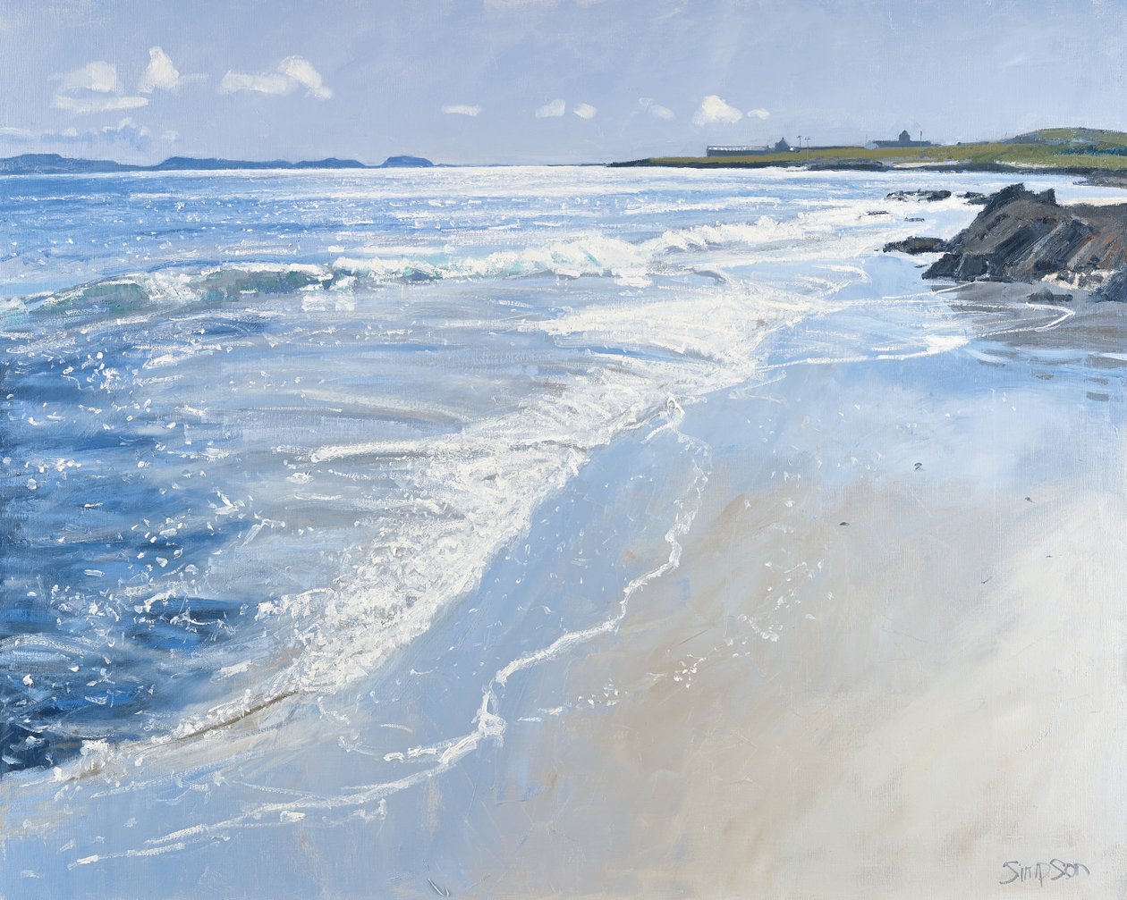 Sul, Abadia de Iona, 2013 (óleo sobre tela) de Charles Simpson