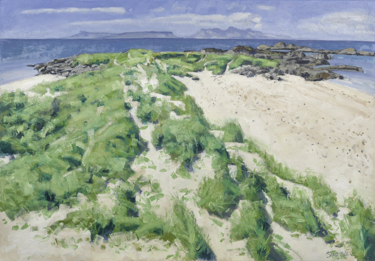 Duas praias, 2016 (óleo sobre tela) de Charles Simpson