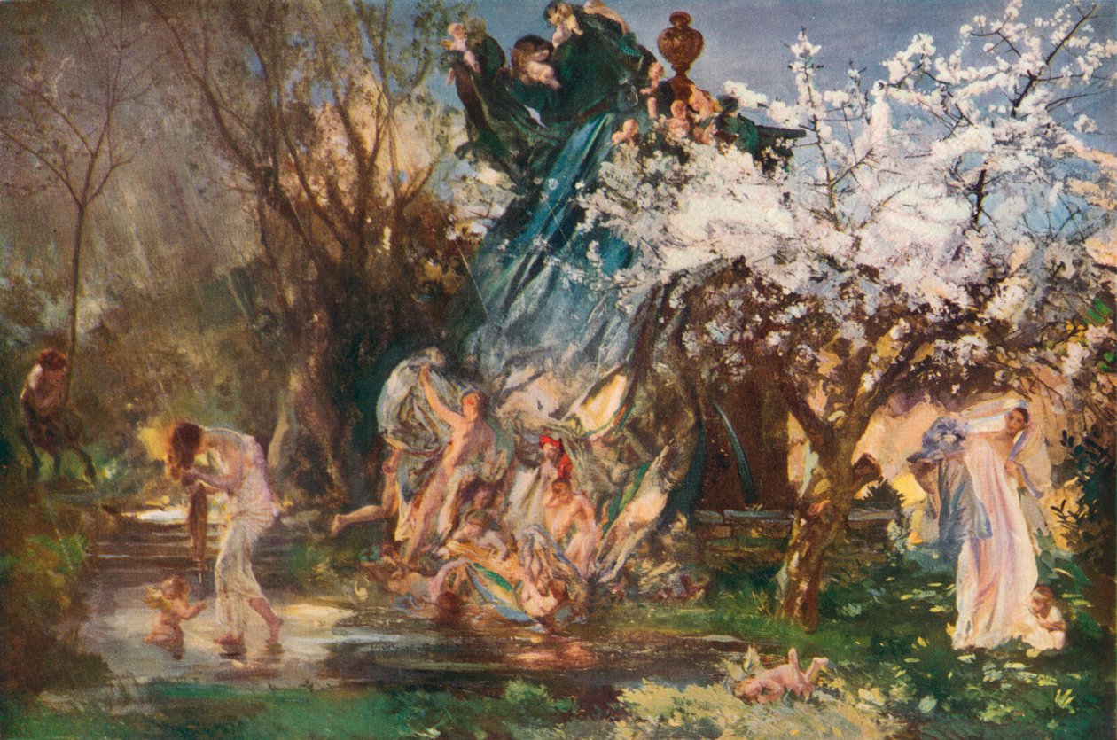 O chuveiro, século c20 de Charles Sims