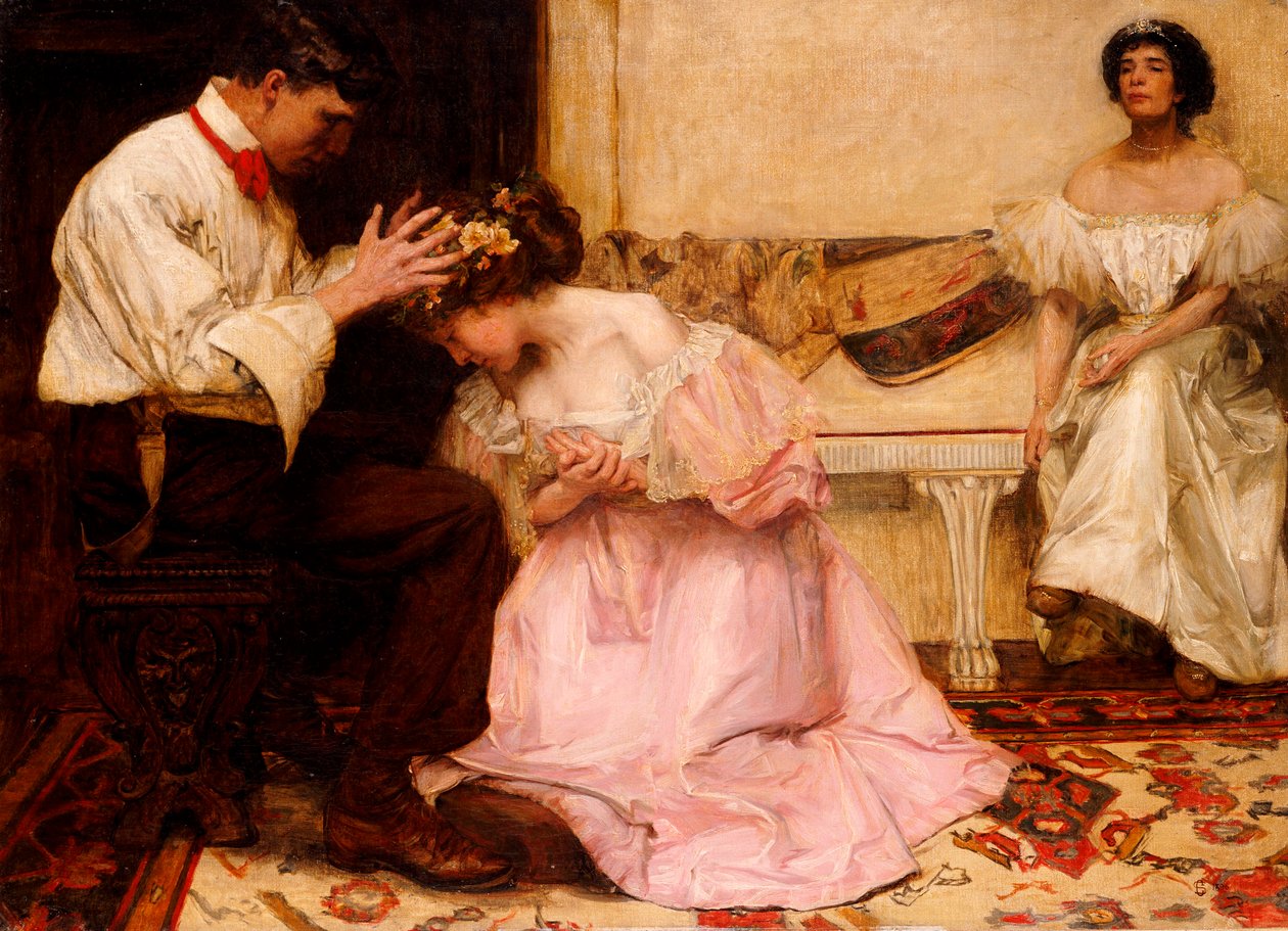 As Duas Coroas, 1896 de Charles Sims
