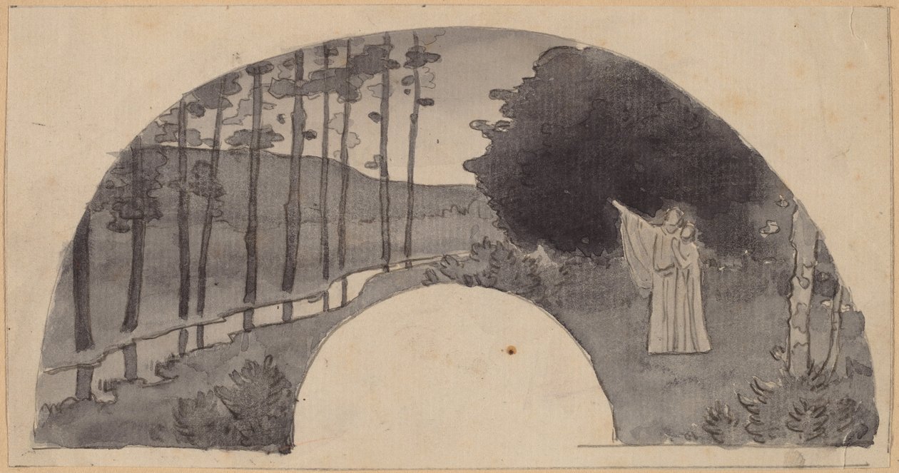 Estudo para um arco de Charles Sprague Pearce