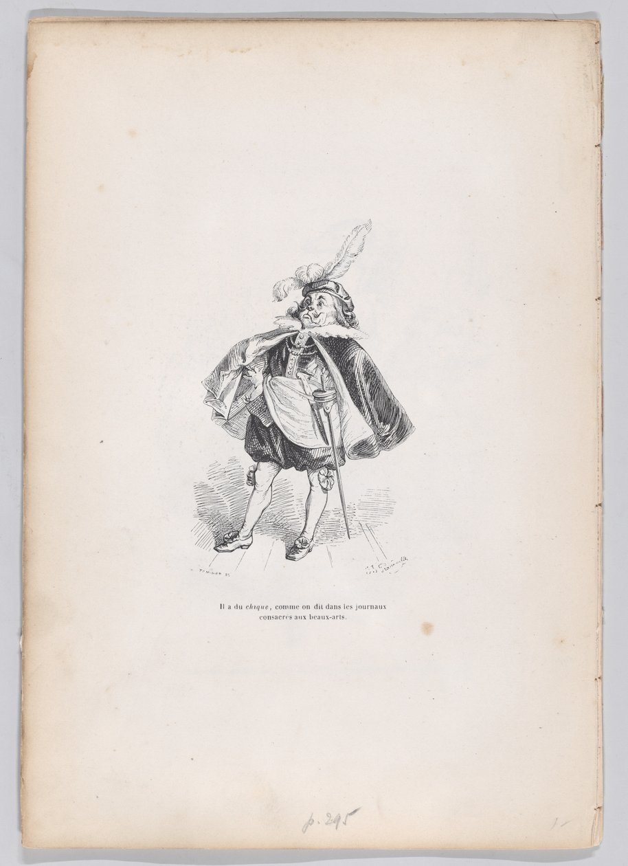 Ele tem cada um deles, como dizem nos jornais dedicados às belas artes de Scen..., ca. 1837-47. de Charles Tamisier