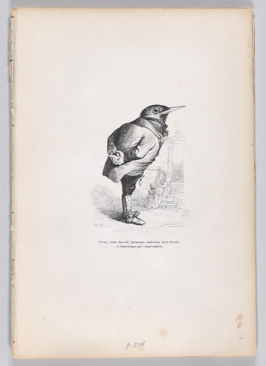 Velho, quebrado, abatido, caprichoso, mas bom, mas dedicado e doméstico por temperamento..., ca. 1837-47. de Charles Tamisier