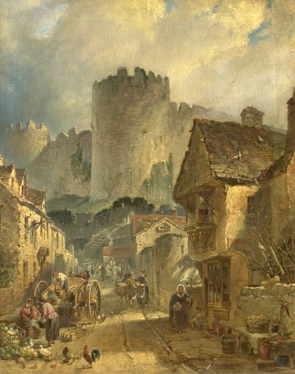 Conway Castle, North Wales, 1861 de Charles Tattershall I Dodd