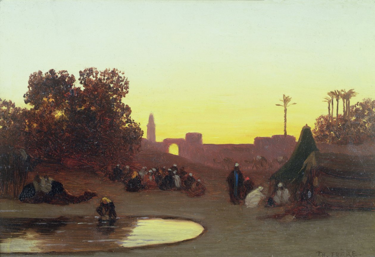 A Caravana em Descanso de Charles Theodore  Frere