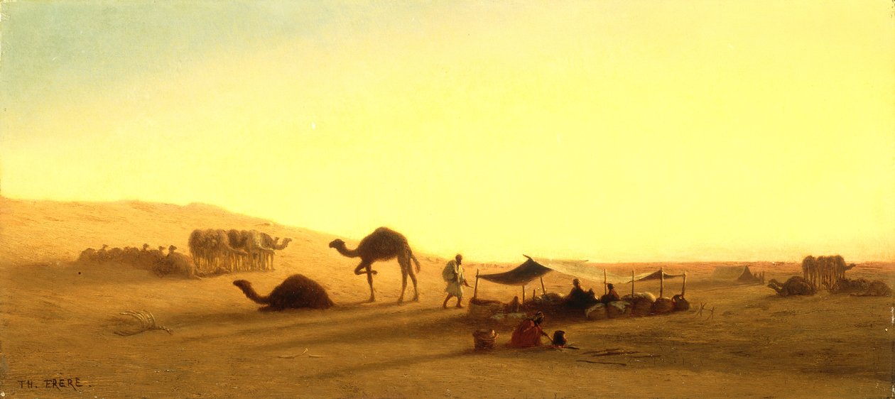 Um acampamento árabe de Charles Theodore Frere
