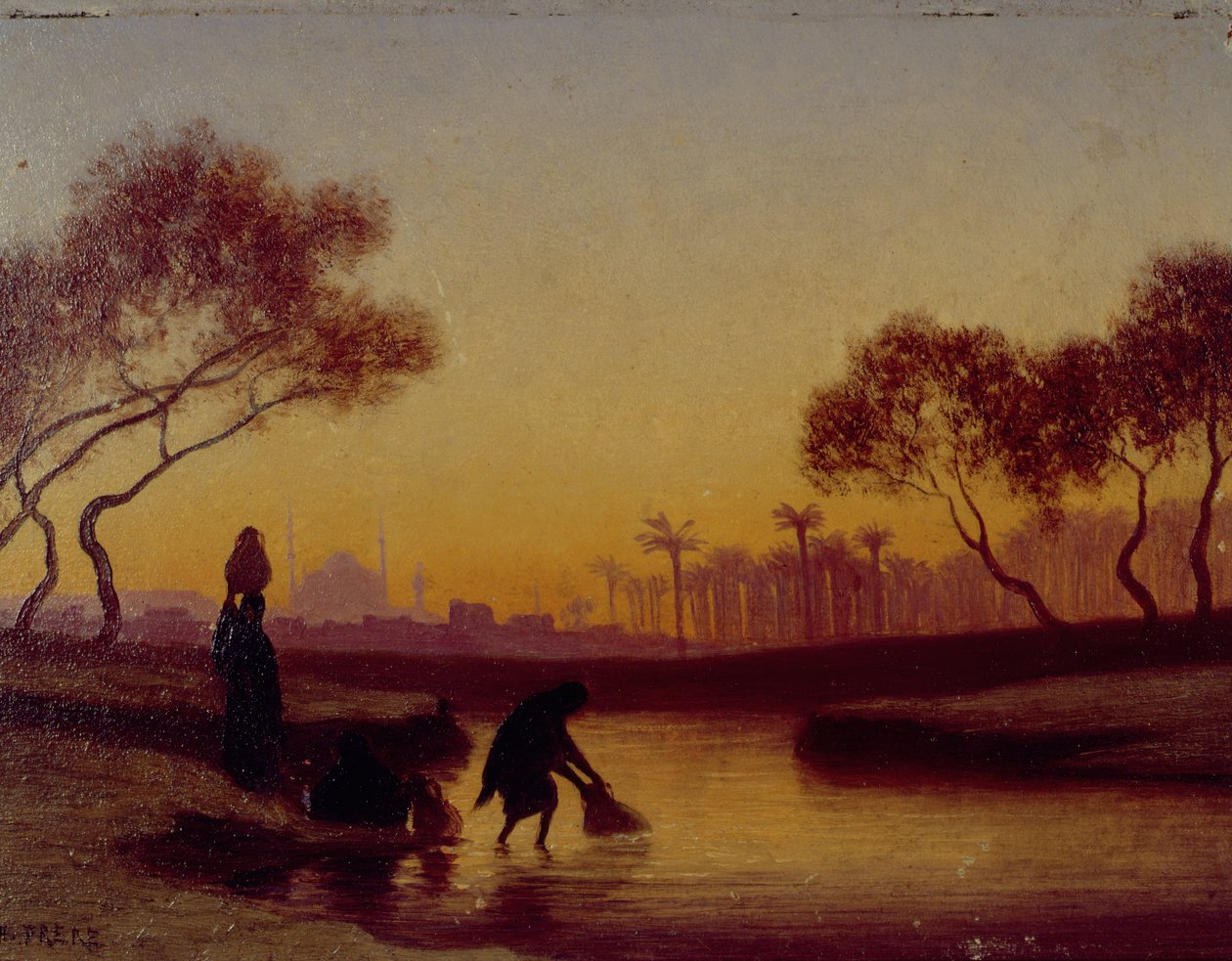 Coletando Água do Rio de Charles Theodore Frere