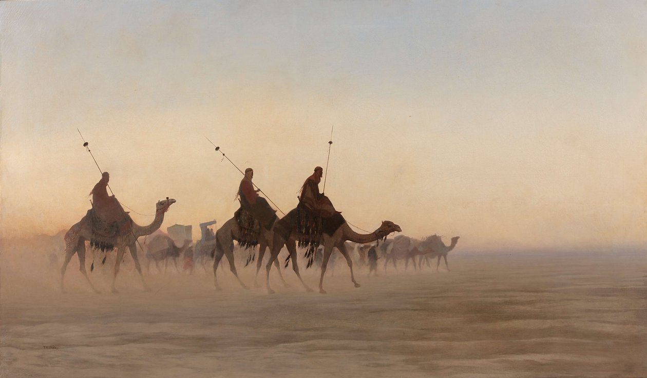 Grande caravana de Meca. de Charles Theodore Frere