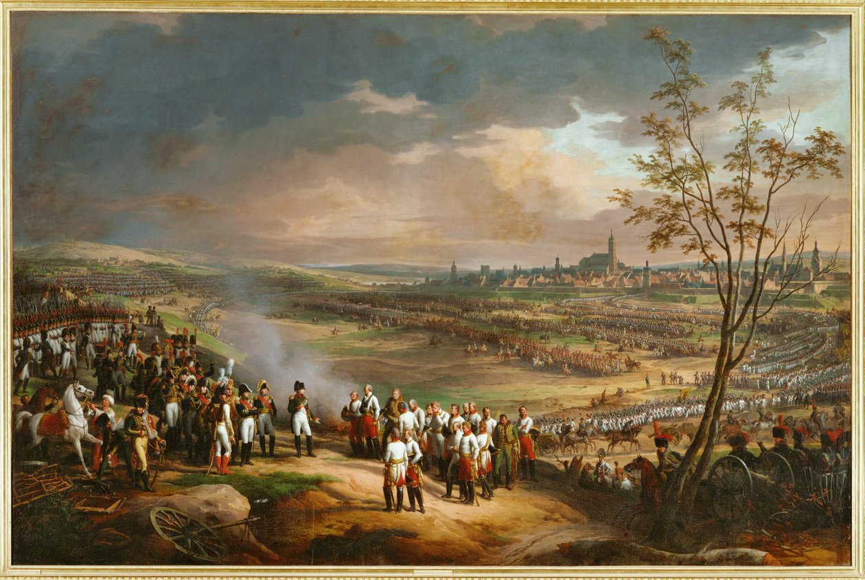 A rendição de Ulm, Alemanha ... (pintura sobre tela) de Charles Thevenin