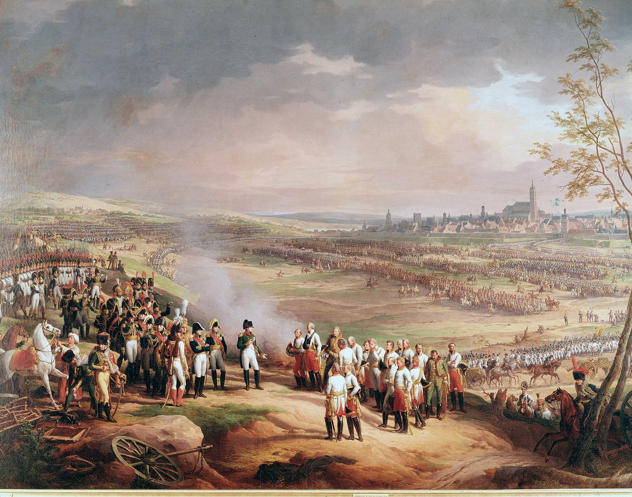 A rendição de Ulm, 20 de outubro de 1805, ao Exército Francês durante as Guerras Napoleônicas (Pintura de Detalhe de Charles Thevenin