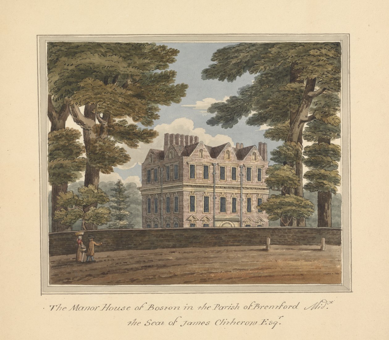 Mansão de Boston, Brentford, Middlesex de Charles Tomkins