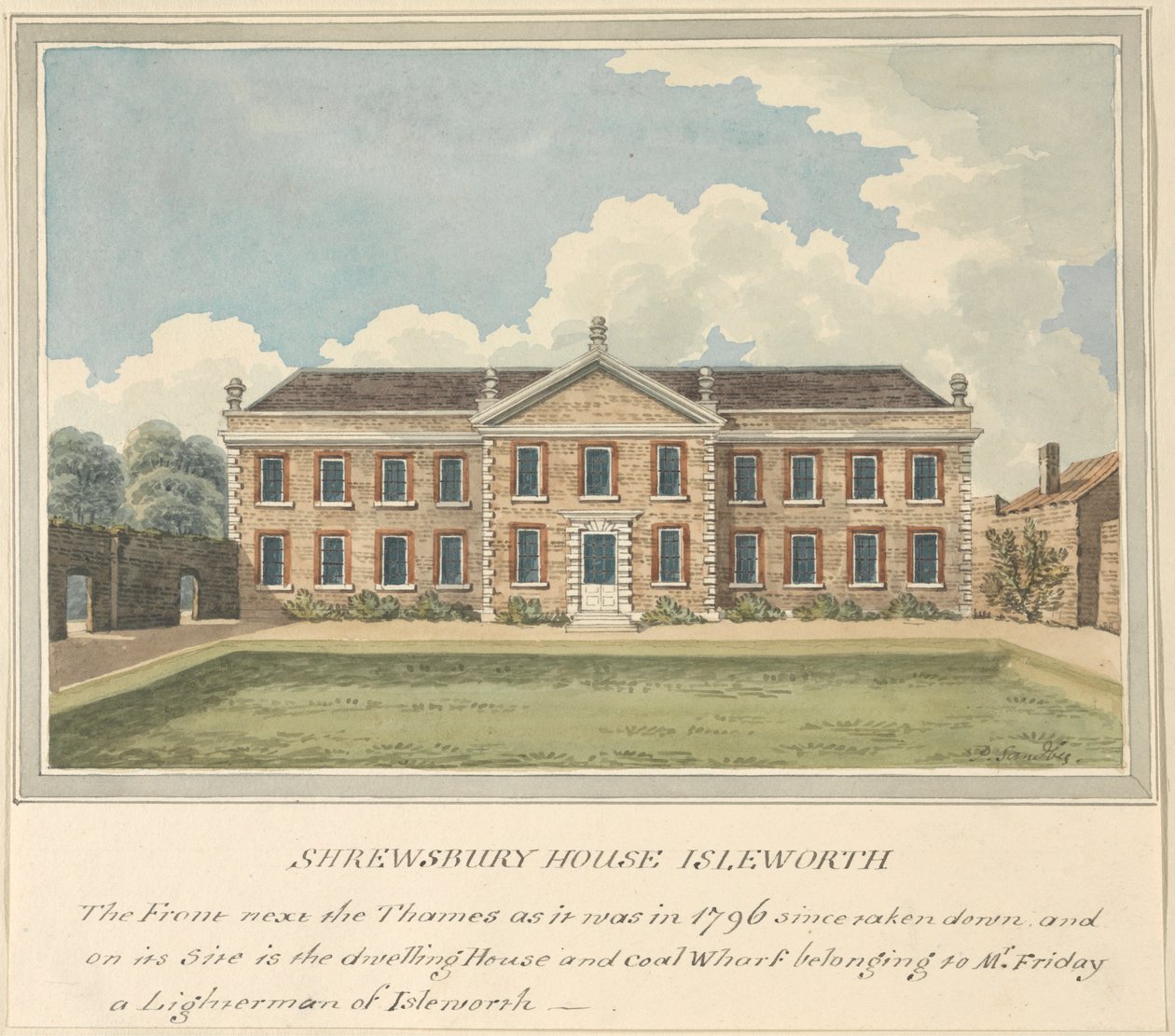 Shrewsbury House, Isleworth, Middlesex de Charles Tomkins
