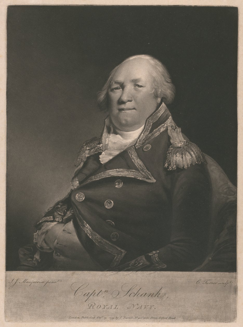 Capitão John Schank de Charles Turner