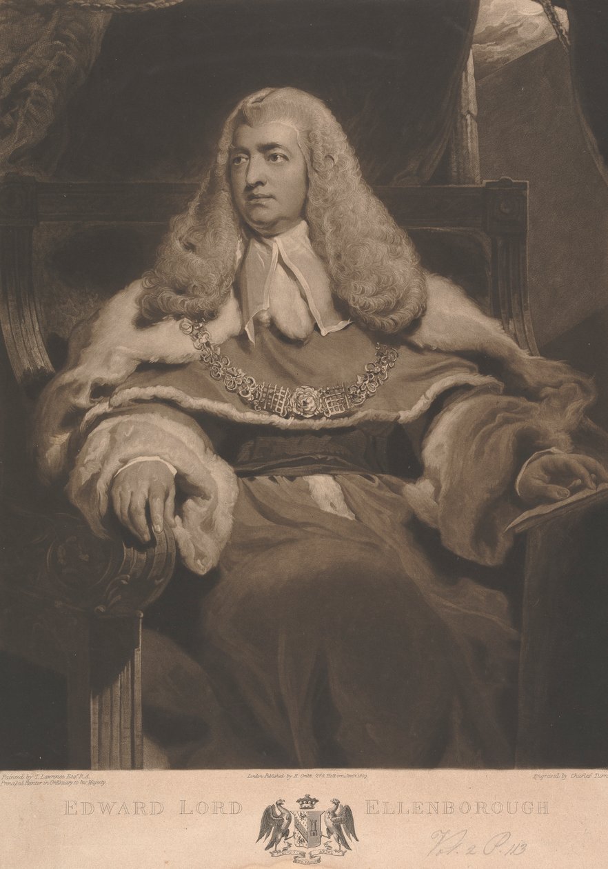 Edward Law, 1ª Barão Ellenborough de Charles Turner