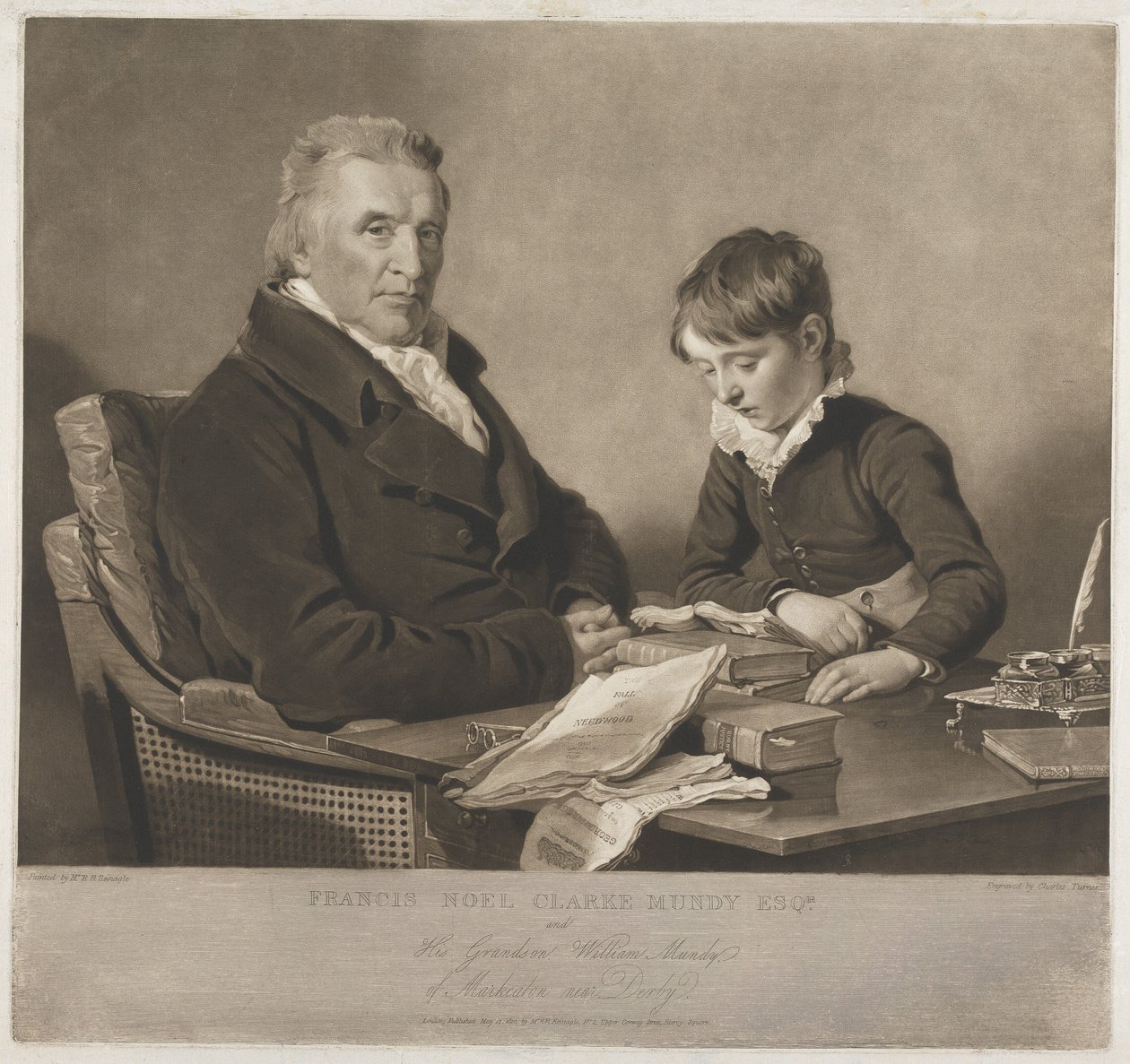 Francis Noel Clark Mundy e o seu neto, William de Charles Turner