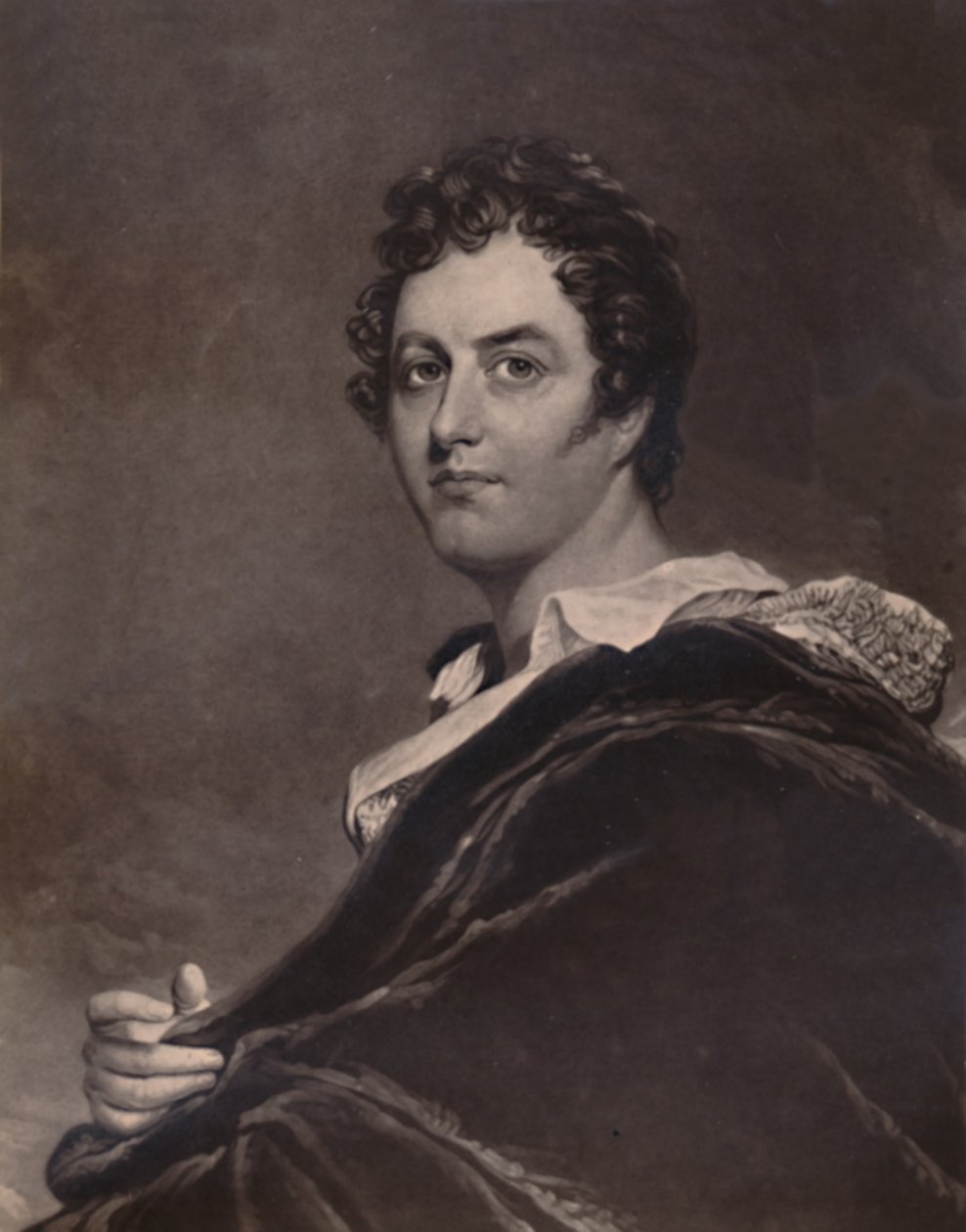 George Noel Gordon Byron, Lord Byron, poeta inglês, 1894 de Charles Turner