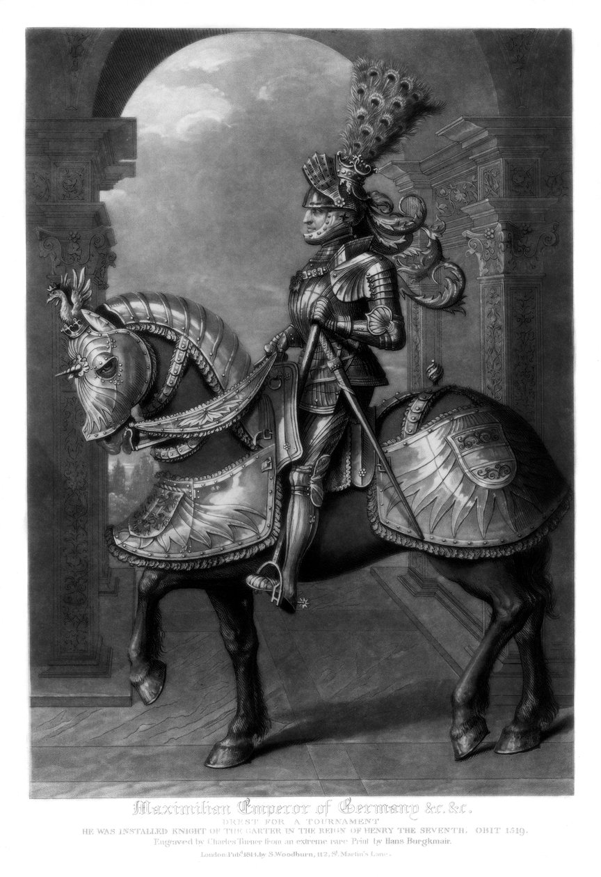 Maximiliano I, Sacro Imperador Romano, 1816. de Charles Turner