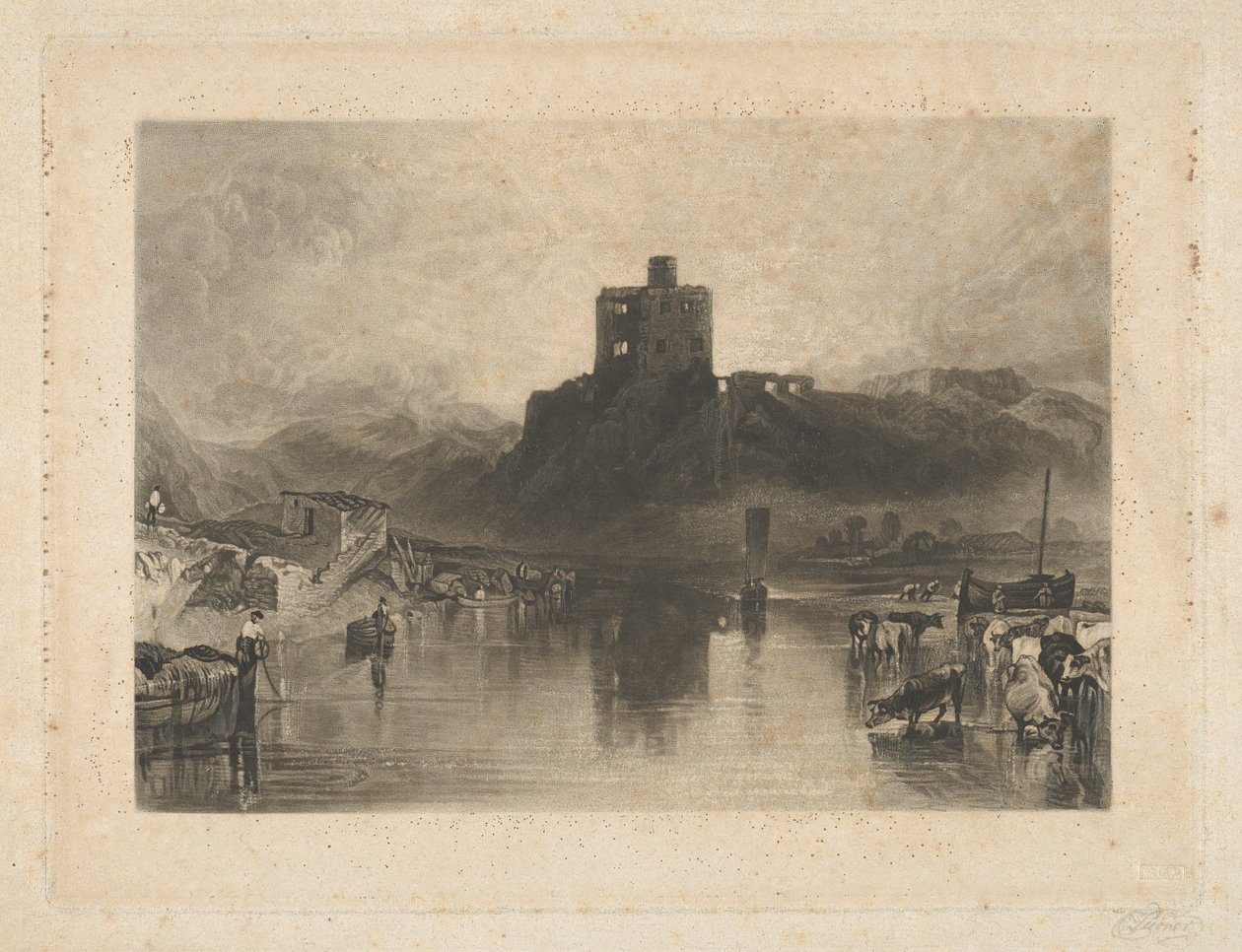 Castelo de Norham, no rio Tweed de Charles Turner