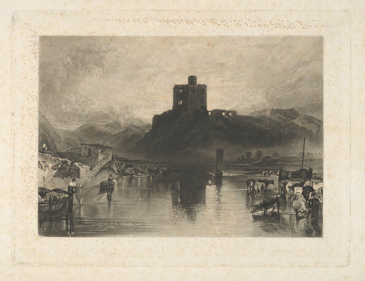 Castelo de Norham, no rio Tweed de Charles Turner