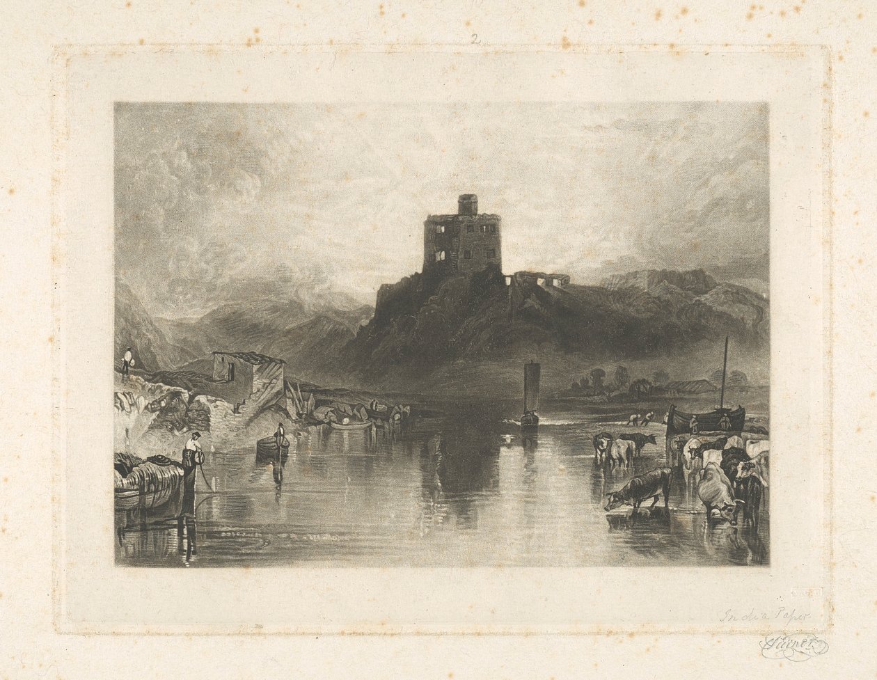Castelo de Norham, no rio Tweed de Charles Turner