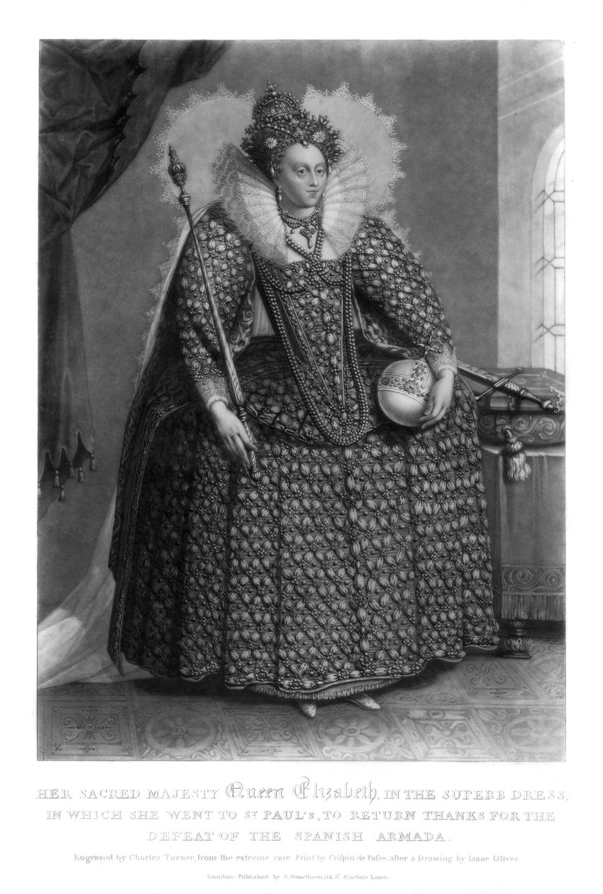 Rainha Elizabeth I, 1816. de Charles Turner