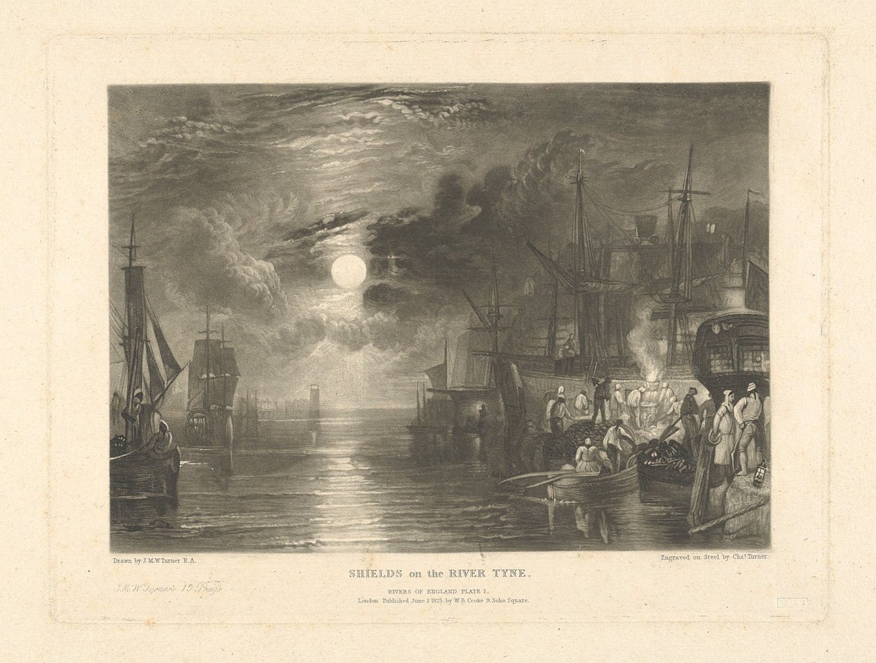 Escudos no rio Tyne de Charles Turner