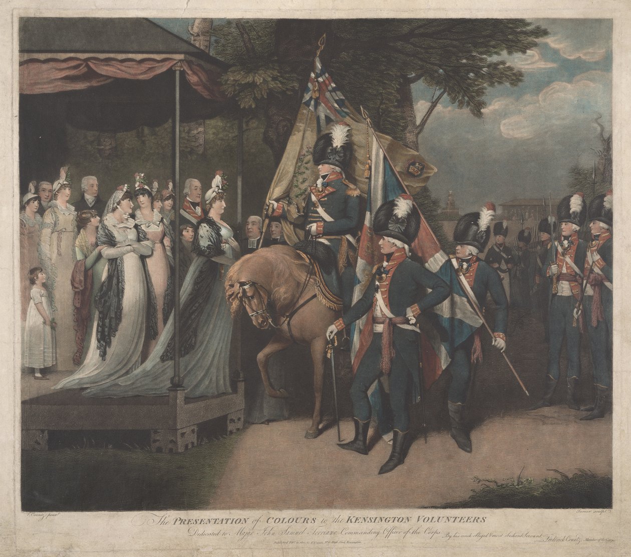 A Entrega das Bandeiras aos Voluntários de Kensington de Charles Turner