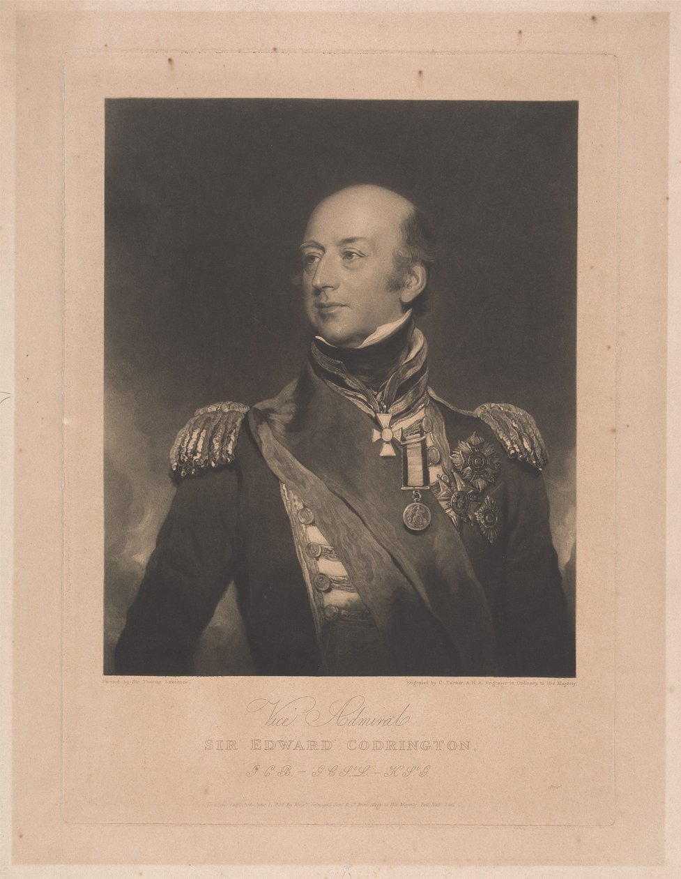 Vice-almirante Sir Edward Codrington, GCB de Charles Turner