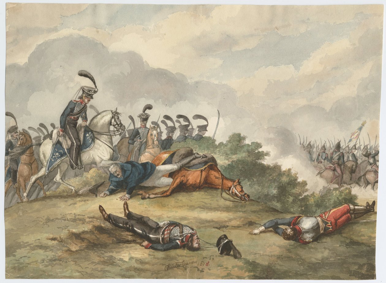 Marechal Blücher na Batalha de Ligny em 16 de junho de 1815, 1818 de Charles Turner Warren