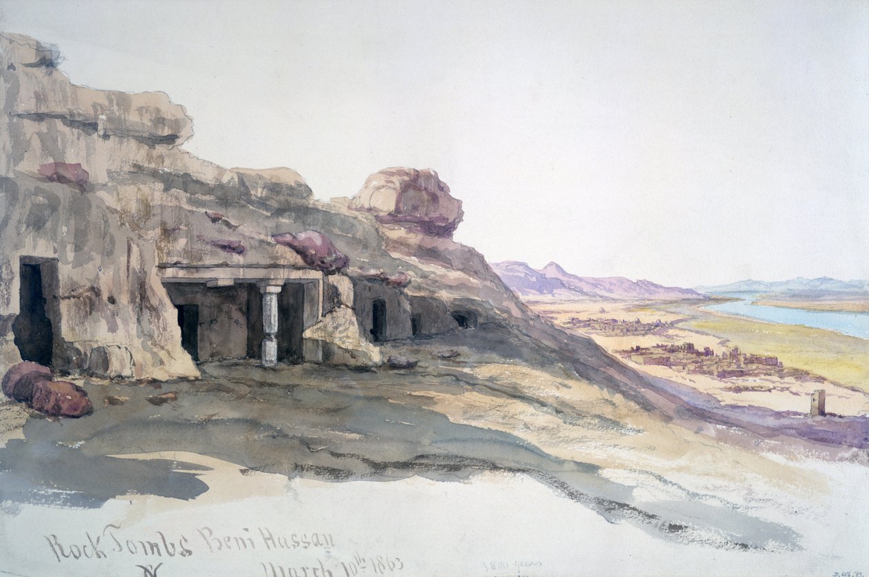 Túmulos rochosos de Beni Hussan de Charles Vacher