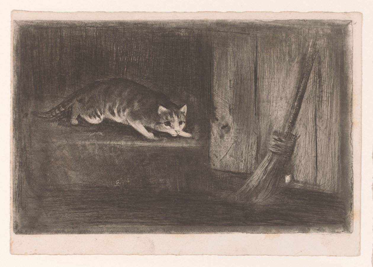 gato e rato de Charles Verlat