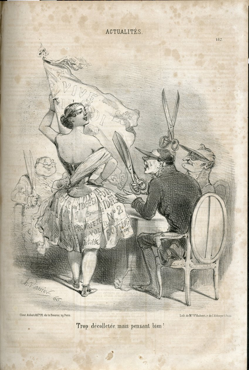 Ilustração de Charles Vernier (? -1887) em Le Charivari de Charles Vernier