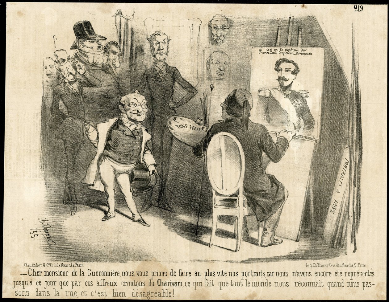 Ilustração de Charles Vernier (? -1887) em Le Charivari de Charles Vernier