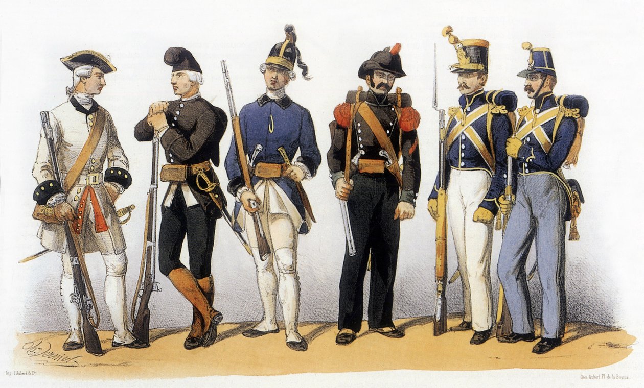 Fardas do exército francês: Tropas da Córsega de Charles Vernier