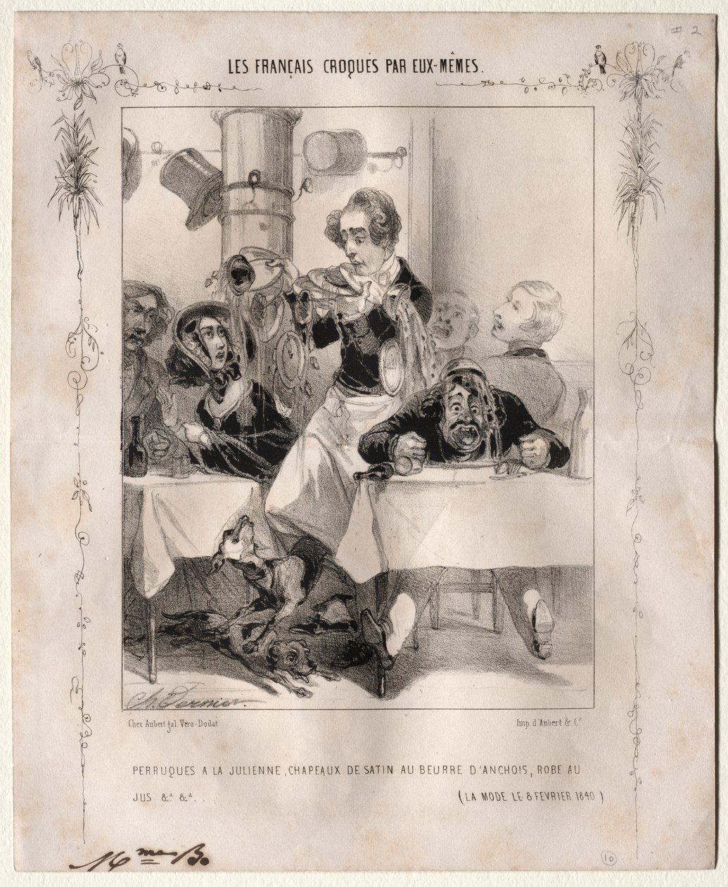 Os franceses esboçaram sozinhos: perucas a la Julienne, chapéus de cetim com manteiga de anchova, robe au jus de Charles Vernier