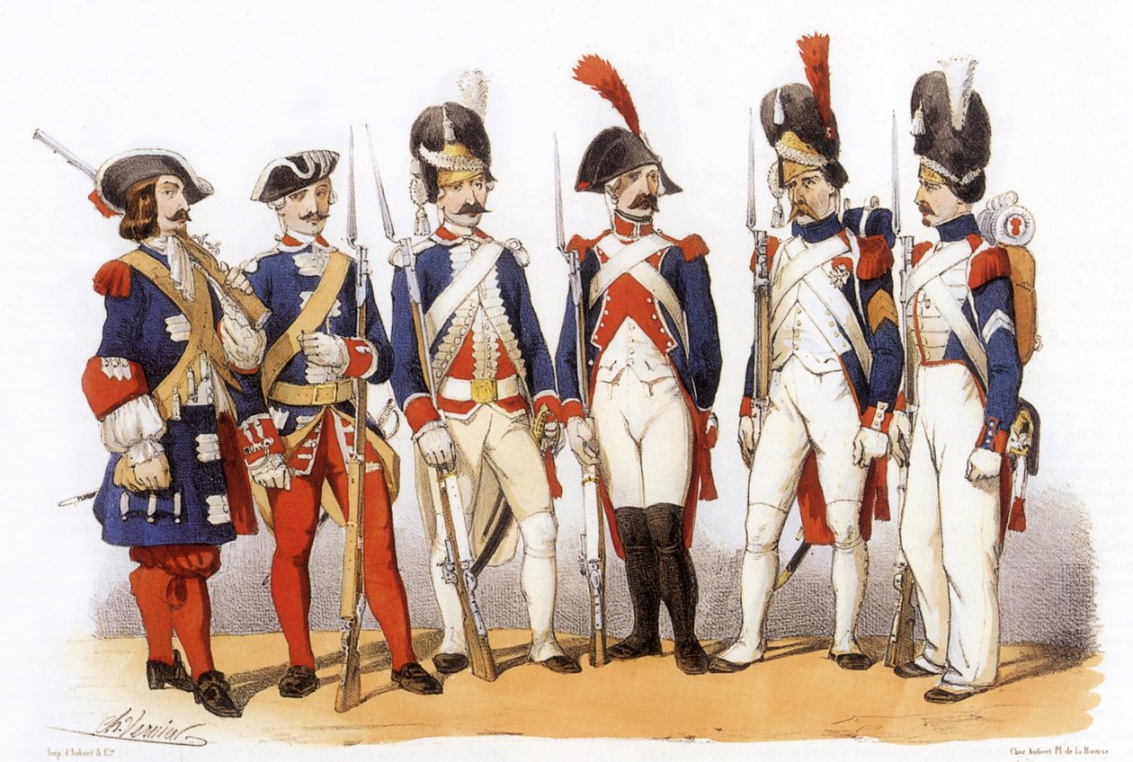 Uniformes do exército francês: Corpos especiais: Século 17-18-19 de Charles Vernier