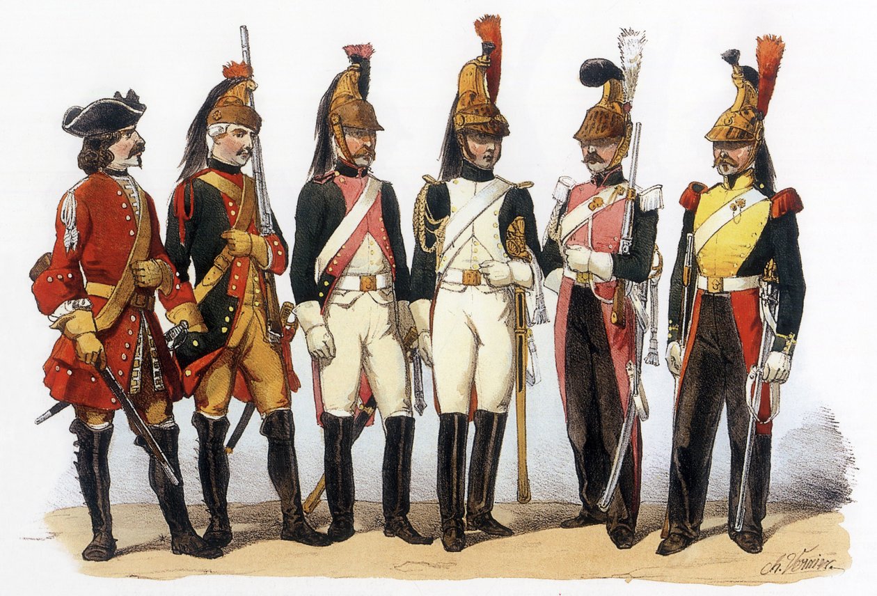Uniformes do exército francês: Dragões de Charles Vernier
