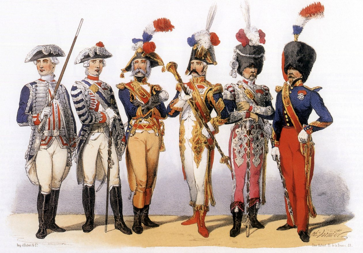 Uniformes do exército francês: Major de tambor (século 18-19) de Charles Vernier