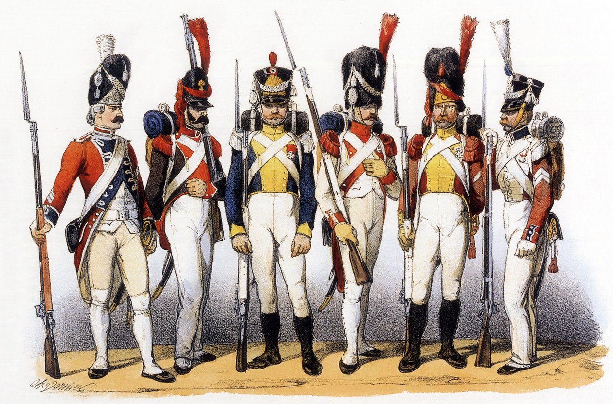 Uniformes do exército francês: Tropas estrangeiras ao serviço de França de Charles Vernier