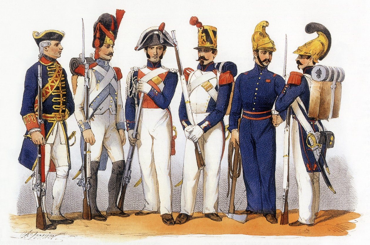 Uniformes do exército francês: Forças especiais da cidade de Paris (cavalaria) de Charles Vernier