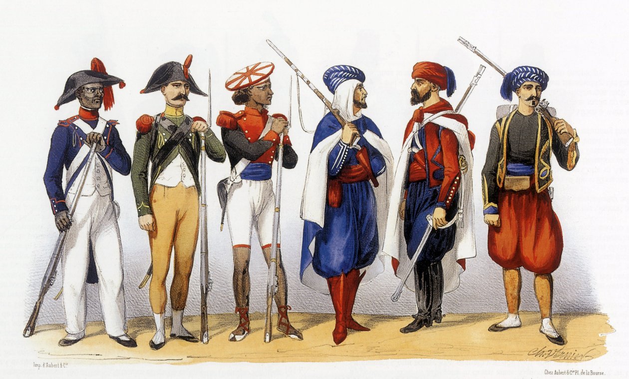 Uniformes do exército colonial francês de Charles Vernier