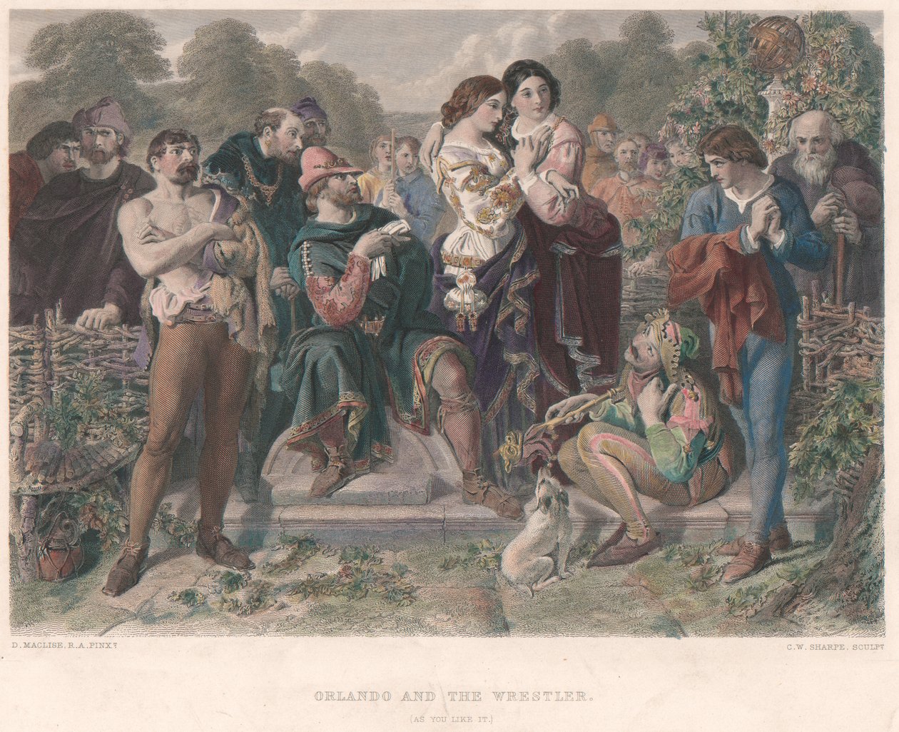 Orlando and the Wrestler - "As You Like It" de Charles W. Sharpe
