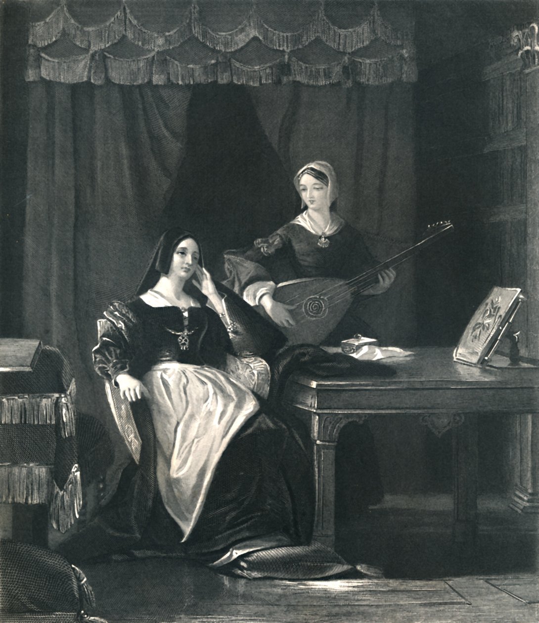 Rainha Katherine Rei Henrique VIII, c1870 de Charles W. Sharpe