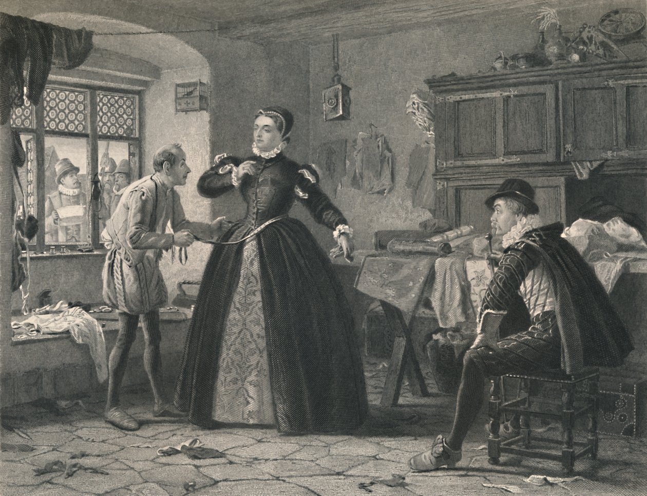 O alfaiate de Ladys, rei Henrique IV - segunda parte, c1870 de Charles W. Sharpe