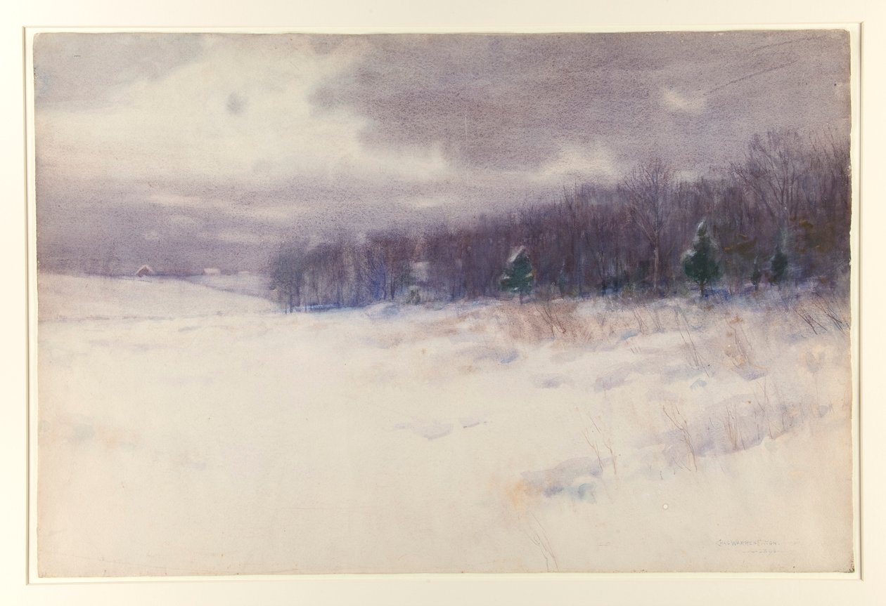 Sem título [Paisagem de Inverno - Nova Jersey] de Charles Warren Eaton