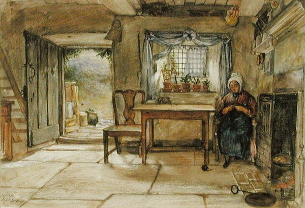 Casa de campo Interior de Charles West Cope