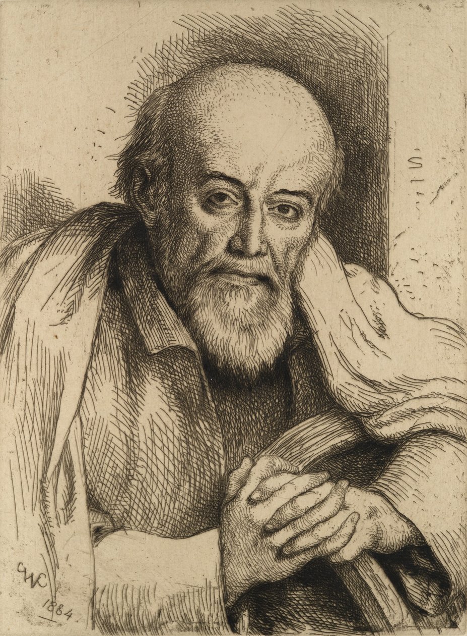 Retrato de Samuel Palmer, 1884. de Charles West Cope