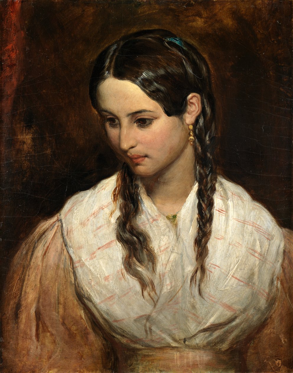 A Filha do Estalajadeiro (óleo sobre tela) de Charles West Cope